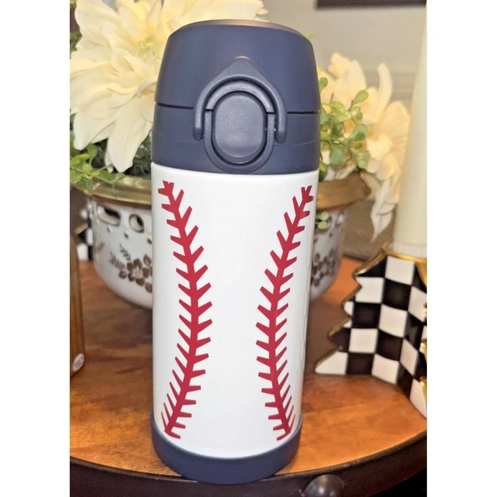 Pottery barn Baseball MLB WATER BOTTLE ball school sport holiday team travel boy